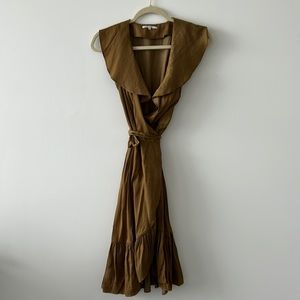 Mocha, Light Wear Wrap Dress (prettier on)